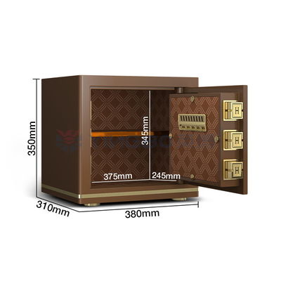 Coffre-fort de bureau en acier massif, double alarme, empreinte digitale, petit coffre-fort.