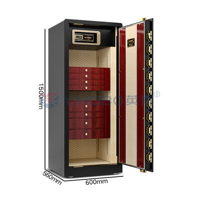 Double alarme Luxe Jeu intelligent haut de gamme coffre en acier massif 170kg Montre coffre avec tournevis