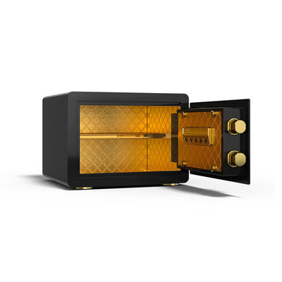 11kg Double alarme maison coffre-fort Biométrique verrouillage d'empreintes digitales Avec traitement de surface brillante