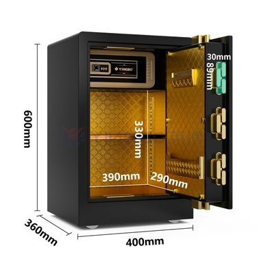 Fermeture d'empreintes digitales biométriques, coffre-fort à domicile 32 kg YB/RS-60