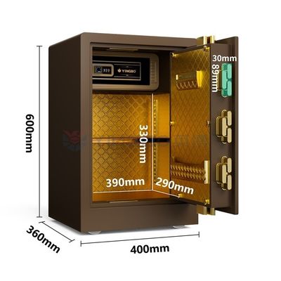 Boîte de sécurité à domicile en acier massif verrouillage numérique d'empreintes digitales H600mm