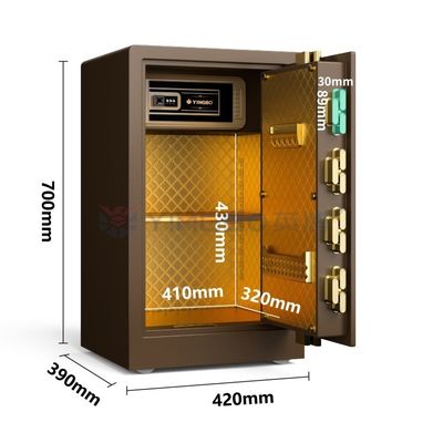 2CU FT Smart Fingerprint Safe Box Alarme double pour la sécurité YB/RS-70 Pour les appareils électroniques
