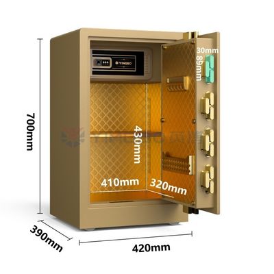 39 kg de coffre-fort de luxe à domicile double alarme YB/RS-70