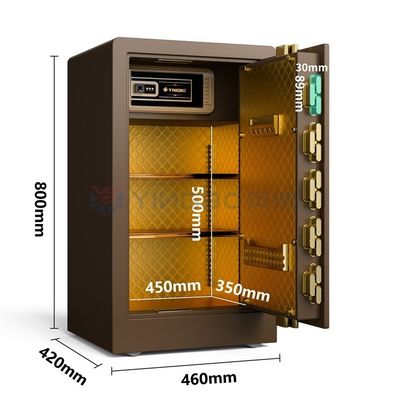 Coffre-fort à la maison de serrure d'empreinte digitale adapté aux besoins du client pour le coffre-fort en acier de coffre-fort biométrique de sécurité à la maison