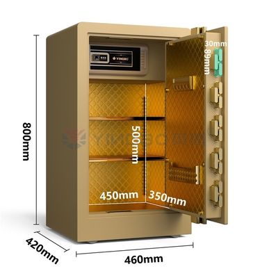 2.8 Cu Ft Casse-fort à domicile Fermeture à empreintes digitales YB/RS-80