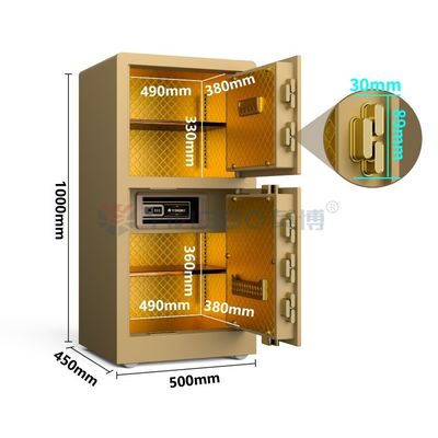 Empreinte digitale de serrure de sécurité à domicile coffre-fort H1000mm or YB/RS-100D