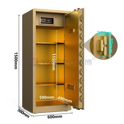 H59en Double alarme, coffre-fort biométrique avec verrouillage d'empreintes digitales YB/RS-150