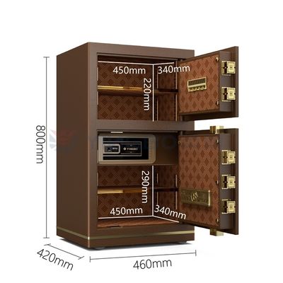 Boîte de sécurité de bureau intelligente à double alarme pour la sécurité H800mm 46±2KG YB/N7-80D