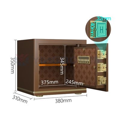 H13.78 pouces Smart Office Safe Box Alarme électronique double YB/N7-35