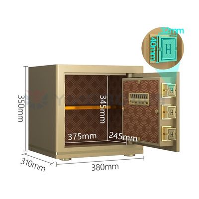 Serrure électronique de luxe, coffre-fort de bureau, boulons brevetés H350 mm