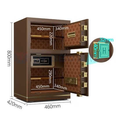 Boîte de sécurité de bureau numérique électronique pour la sécurité H800mm
