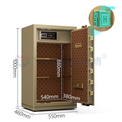 Fermeture numérique électronique, coffre-fort de luxe pour la sécurité des bureaux YB/N7-100