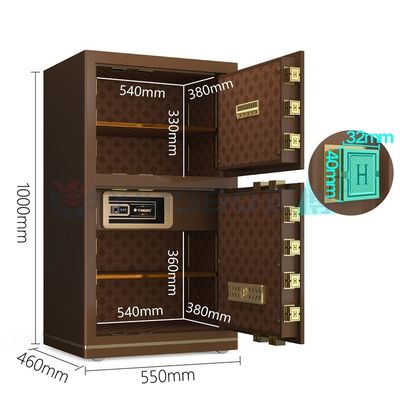 Coffre-fort de bureau électronique intelligent de luxe en acier massif pour la sécurité YB/N7-100D