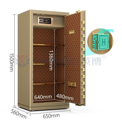 Boîte à coffre électronique en acier massif YB/N7-150