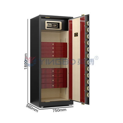 Smart Double Alarm Solid Steel Jewellery Safe avec tiroirs / Jewellery Safe pour la maison