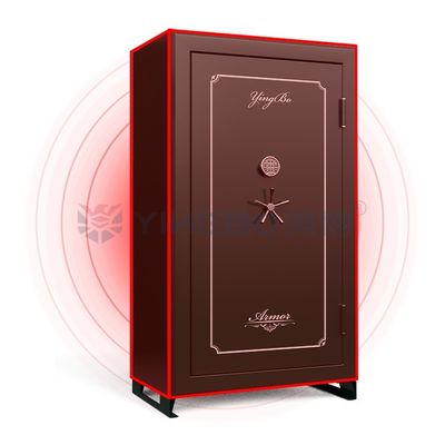 Usine faite sur commande d'armoire de pistolet d'OEM de coffre-fort résistant au levier de vol de coffre-fort lourd ignifuge d'arme à feu
