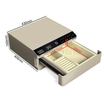 22 kg Blocage à empreintes digitales biométriques à couche unique Coffre-fort de bijoux avec ouverture automatique