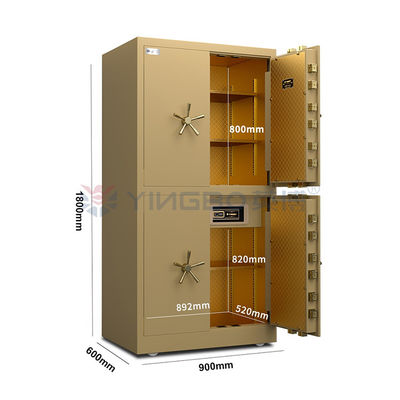 H1800mm Four Doors Fingerprint Lock Vault Door Box de chambre à couvertures mobile