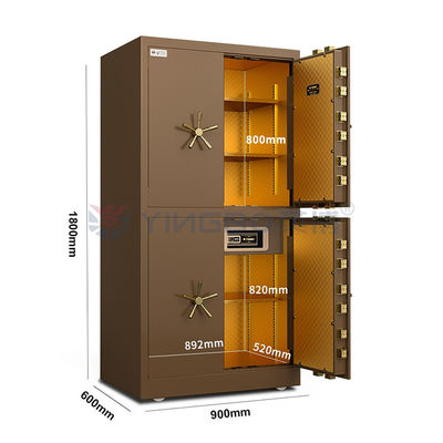 Fermeture d'empreintes digitales biométriques Porte de voûte mobile en acier massif YB/DK180