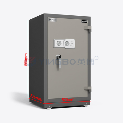 Coffre-fort ignifuge de 145KG, résistance au feu de 30 à 120 minutes, coffre de sécurité pour protéger vos objets de valeur