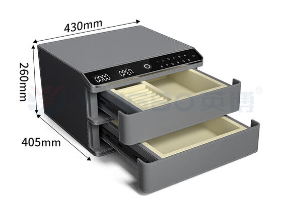 Coffre-fort en cuir pour bijoux ouverts automatiquement