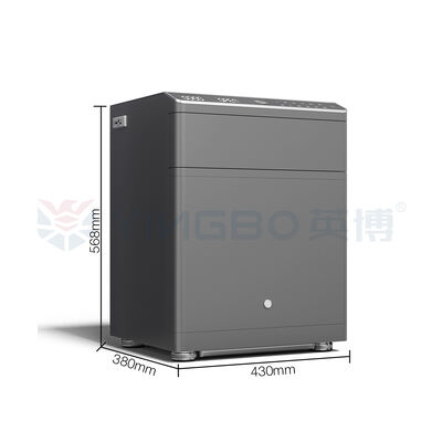 Coffre-fort de chevet biométrique à empreintes digitales, construction en acier massif pour la sécurité à domicile