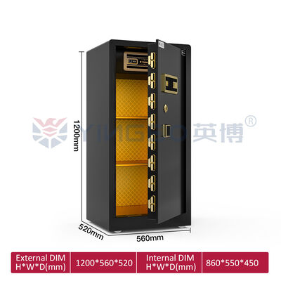 Panneau de porte de 12 Mm, peinture écologique, coffre-fort YB/RS-120 noir