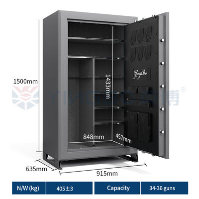 Armoire de rangement d'armes ignifuge YB/GS 150 Coffres-forts ignifuges pour usage commercial
