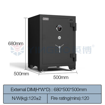 Bon coffre-fort avec serrure à empreinte digitale, coffre-fort Durable en acier massif, Anti-vol, résistant au feu, coffre-fort anti-feu
