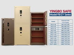 Fermeture de serrure d'empreintes digitales, coffre-fort en acier massif YB/ZY