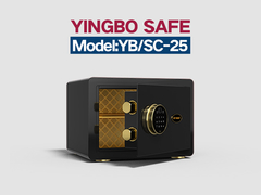 YB/SC-25 imprimantes digitales noires verrouiller des coffres-forts à domicile