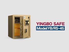 YB/RS-45 empreinte digitale verrouilleur coffre-fort maison doré