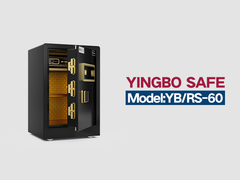 YB/RS-60 empreintes digitales verrouiller des coffres-forts à domicile noir