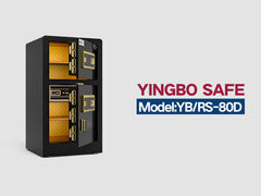 YB/RS-80D empreintes digitales verrouiller des coffres-forts à domicile noir