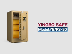 YB/RS-80 empreintes digitales verrouiller les coffres-forts de maison doré