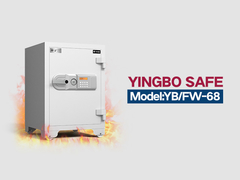 Casse-fort à l'épreuve du feu YB/FW-68 blanc