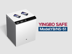 Table de nuit en acier massif YB-NS blanc