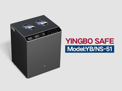 YB-NS - table de nuit en acier massif gris