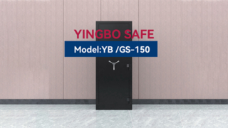 COFFRE-FORT NOIR POUR PISTOLET AVEC LUMIÈRE LED