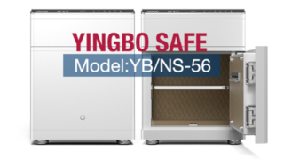 Coffre-fort blanc avec tiroir, tables de nuit intelligentes, YB/NS-56